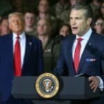 Hegseth receives a public support show from Trump during his 100 -day trip