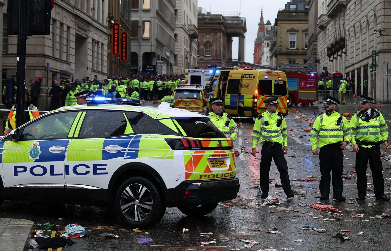 The driver hits pedestrians in the Liverpool Victory Parade: Police