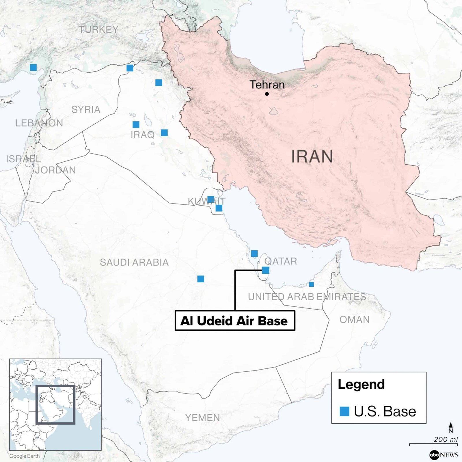 Trump calls Iran's reprisals on the American "very weak" basis, he does not say he will respond militarily