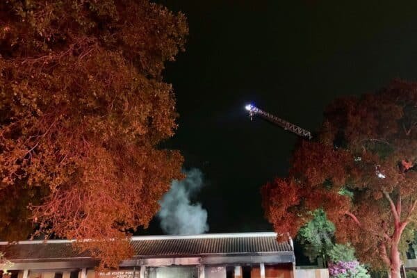 Photo: California Post Office Fire