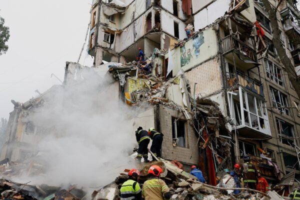 The Russian strike against Kyiv kills 6, including a 6 -year -old, says a military official.