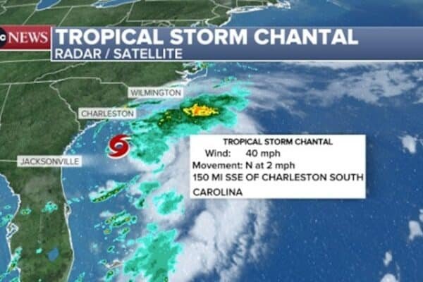 Photo: TS Chantal Radar