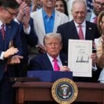 Trump signs a controversial expense bill during the celebrations of July 4