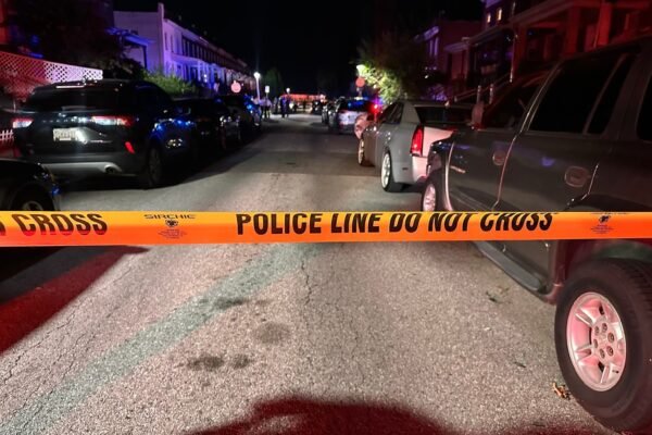 Photo: Police in Baltimore said he responded to a "mass shooting" In a neighborhood in the northwestern part of the city on Saturday night.