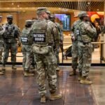 PHOTO: FILE PHOTO: Members of the National Guard at Union Station in Washington, DC