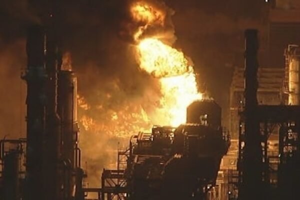 Strata fire in Chevron Refinery in the second