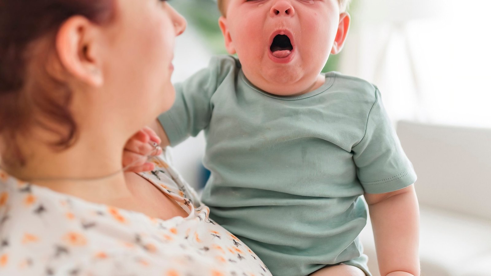 PHOTO: A baby coughs in an undated file photograph.