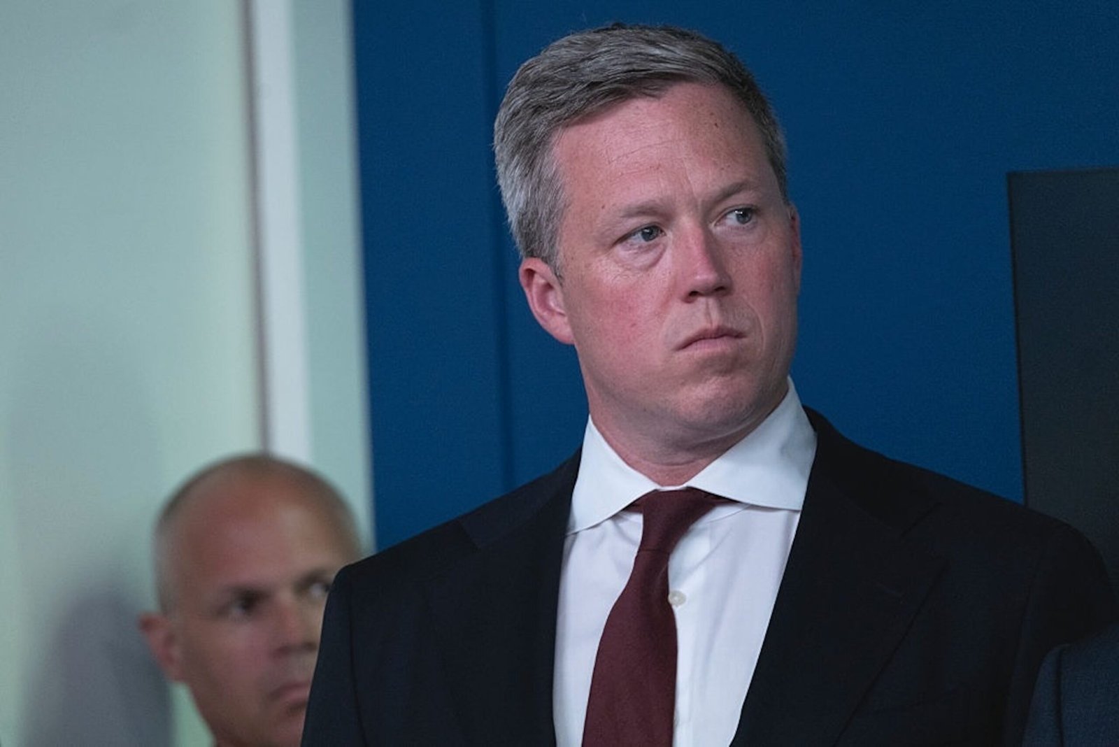 PHOTO: US President Donald Trump holds a press conference on August 11, 2025